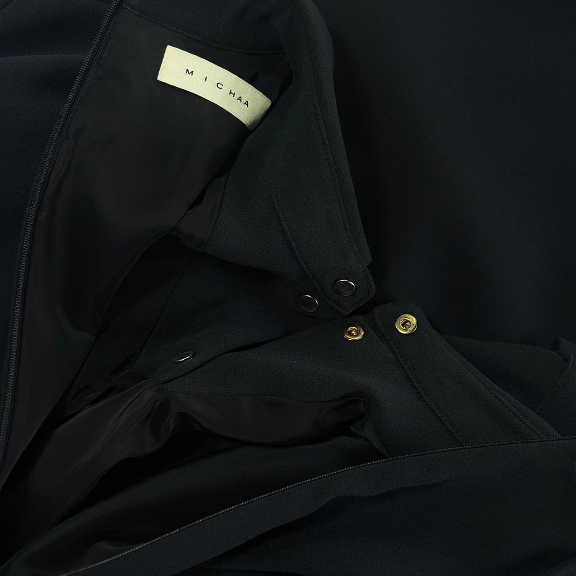 미샤 셋업 스타일 슬릿 원피스 (NAVY) 상품이미지4