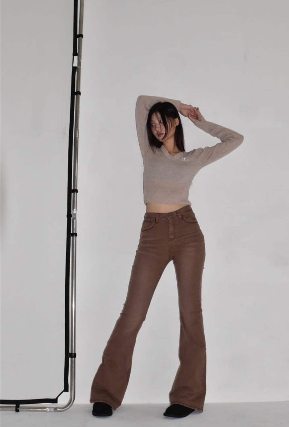 애즈온 ason lara니트 베이지 상품이미지2