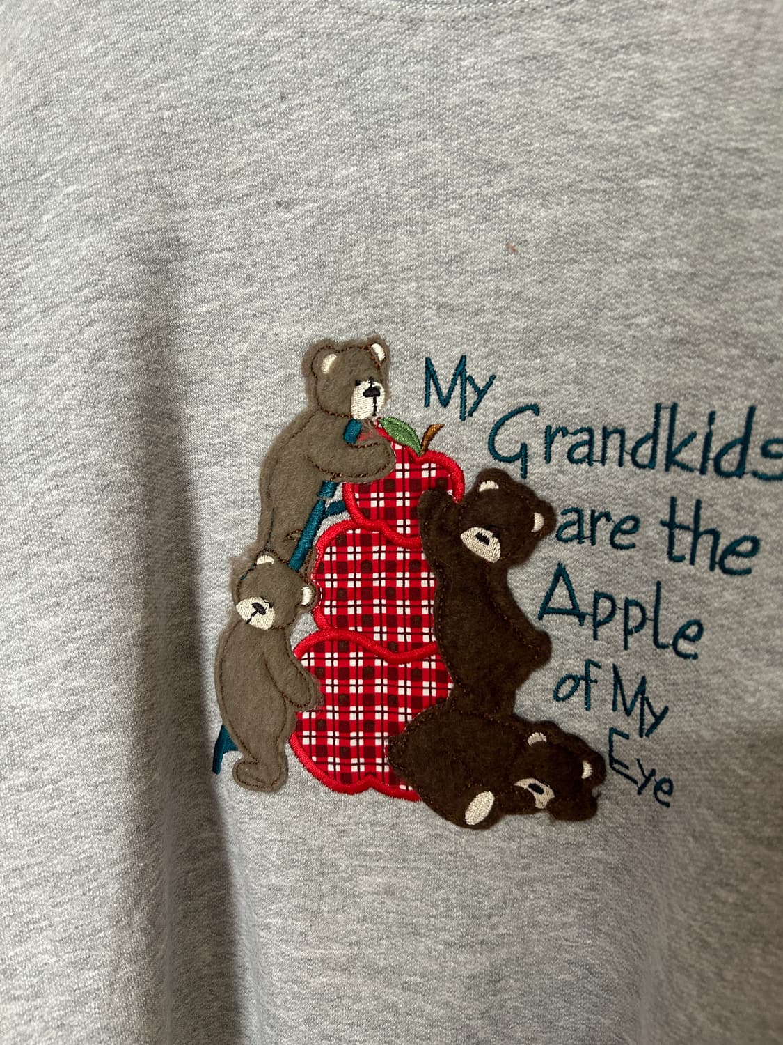 사과 곰 맨투맨  상품이미지3