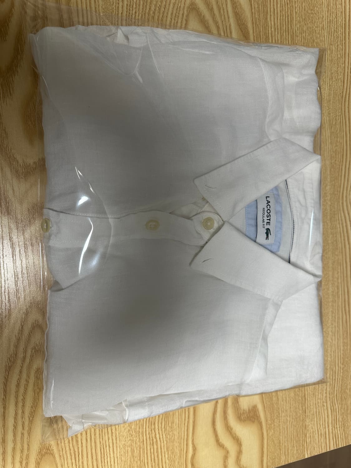 라코스테 린넨 100% 셔츠 화이트 (100)   상품이미지10