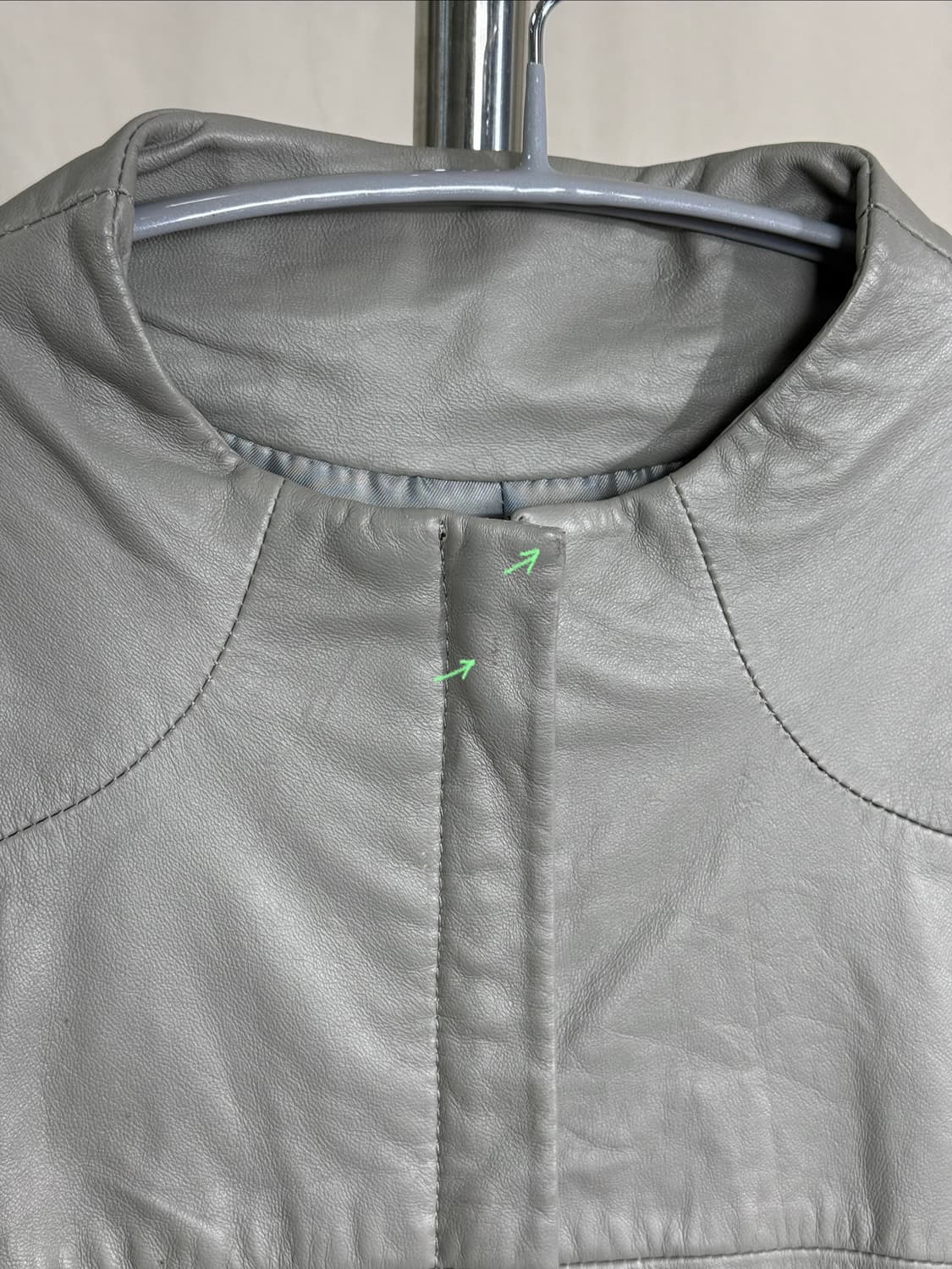 Otto 퍼프 숄더 양가죽 자켓 상품이미지9