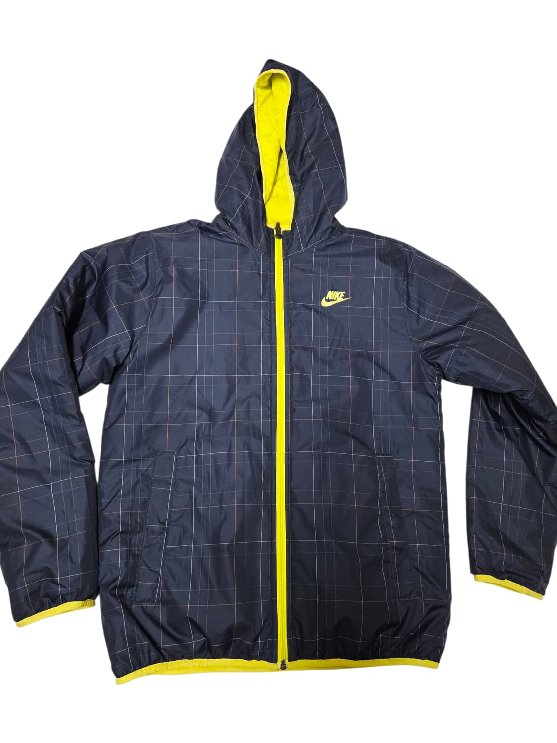 [나이키] 가성비 갑 리버시블 형광 네온 네이비 양면 패딩 M 상품이미지2