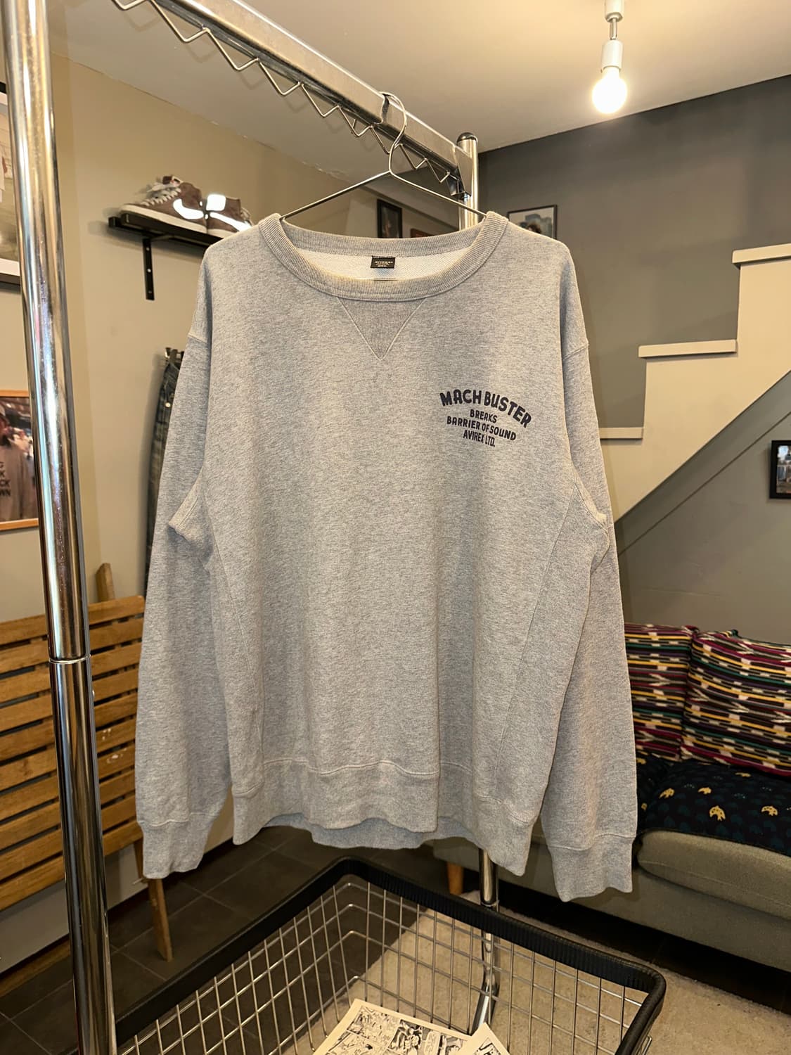 Avirex Mach Buster Glamorous logo sweats 상품이미지3