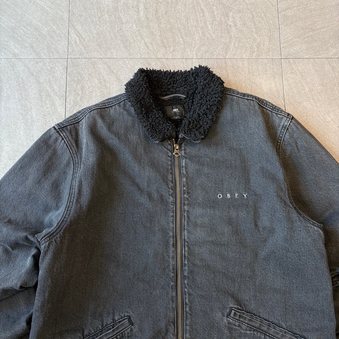 오베이 정품 데님 양털 자켓 상품이미지3