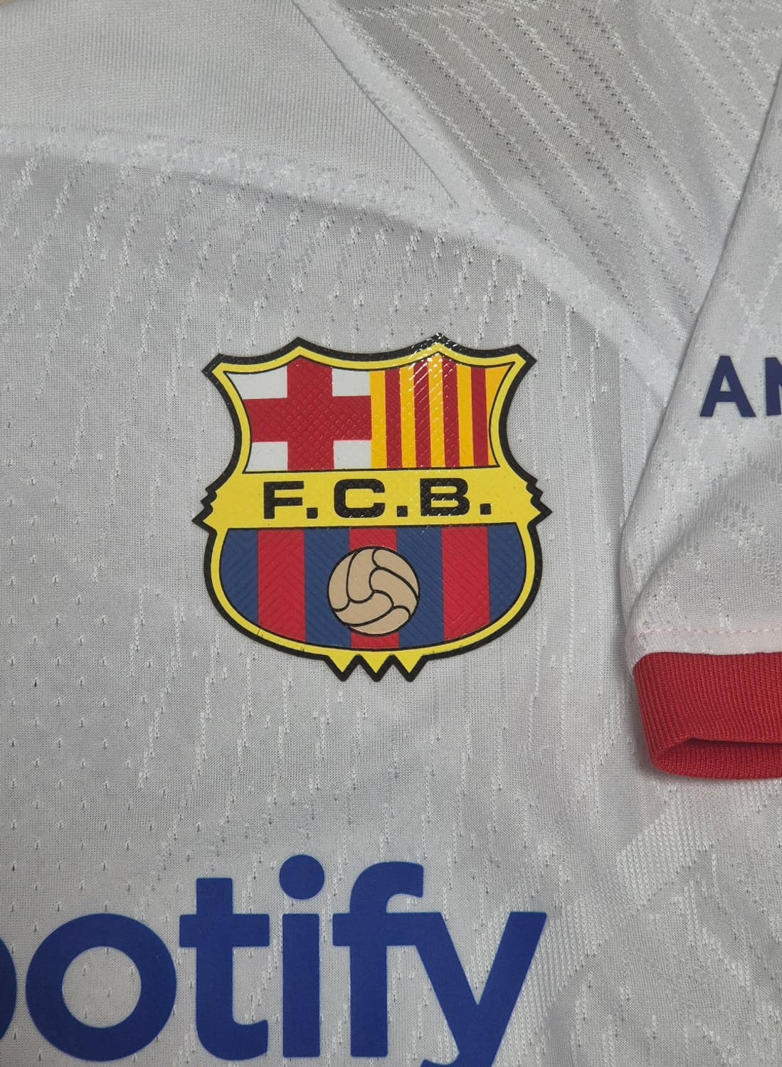 23-24 바르셀로나 어웨이 프랭키 더 용 유니폼 M사이즈 상품이미지4