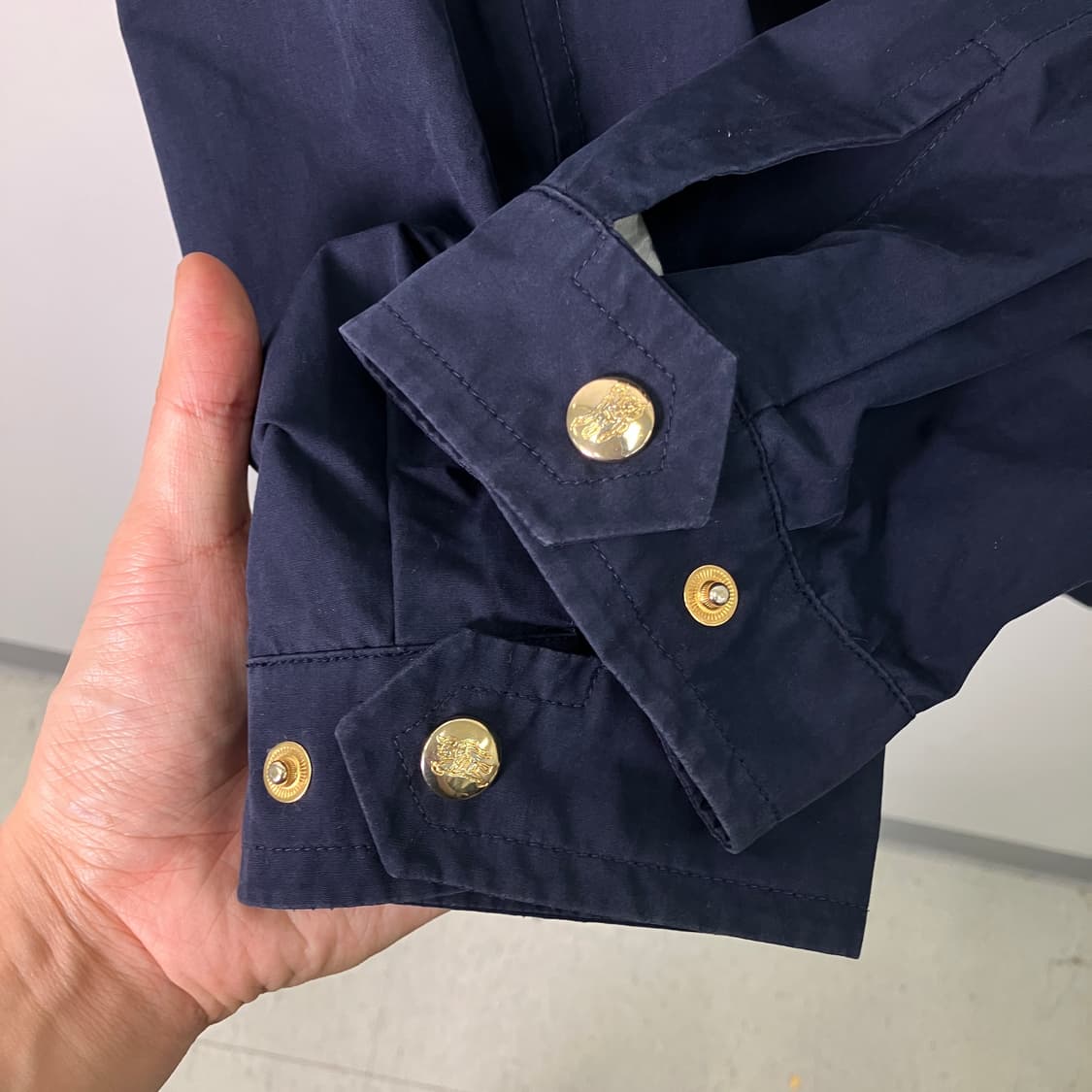 버버리 런던 네이비 후드 자켓  상품이미지7