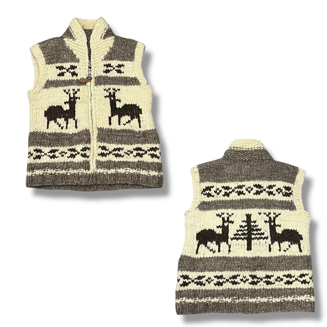 캐나다 노르딕 니트 베스트 s08397 상품이미지1