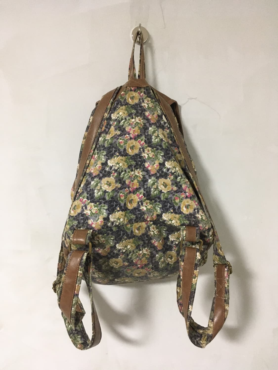 꽃무늬 가죽 백팩 상품이미지4