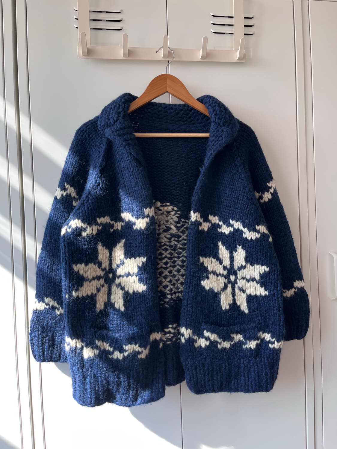 Vintage 눈꽃 토끼 헤비울니트 리얼 코위찬 상품이미지3