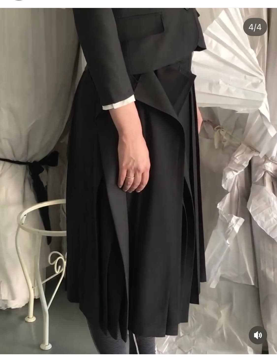 에옹쓰 오프비트 플리츠 스커트 상품이미지3