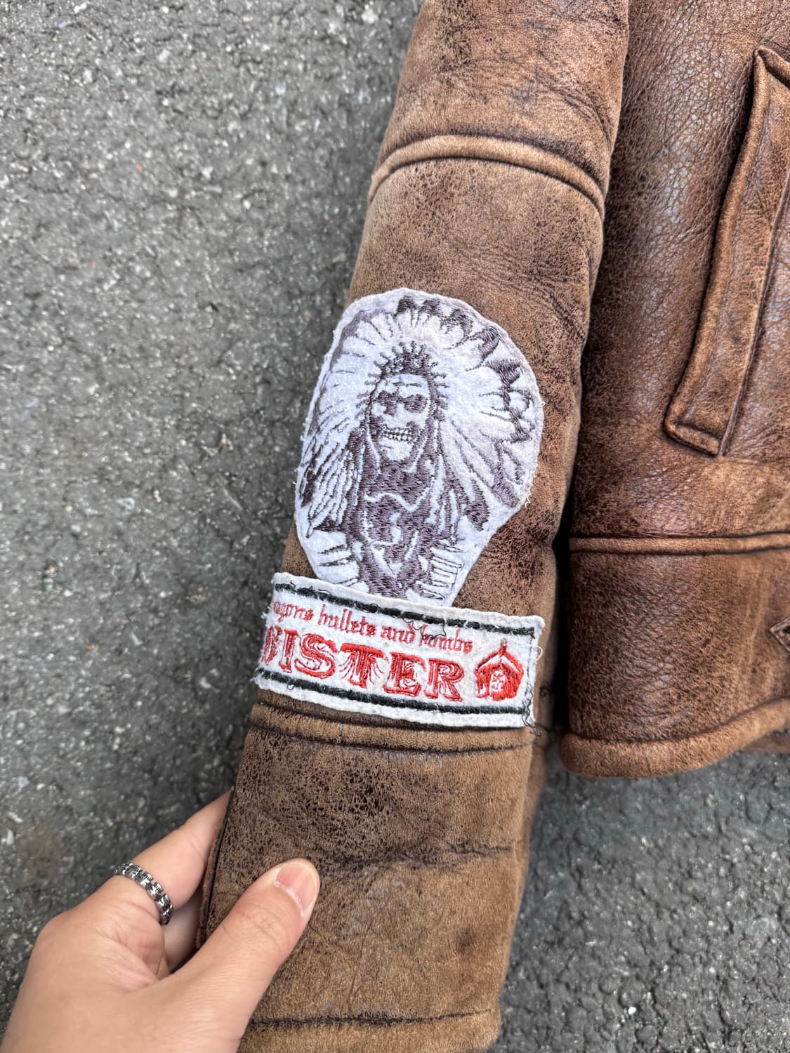 80s 도그파이트 토글 N-2B 무스탕 가죽자켓 상품이미지6