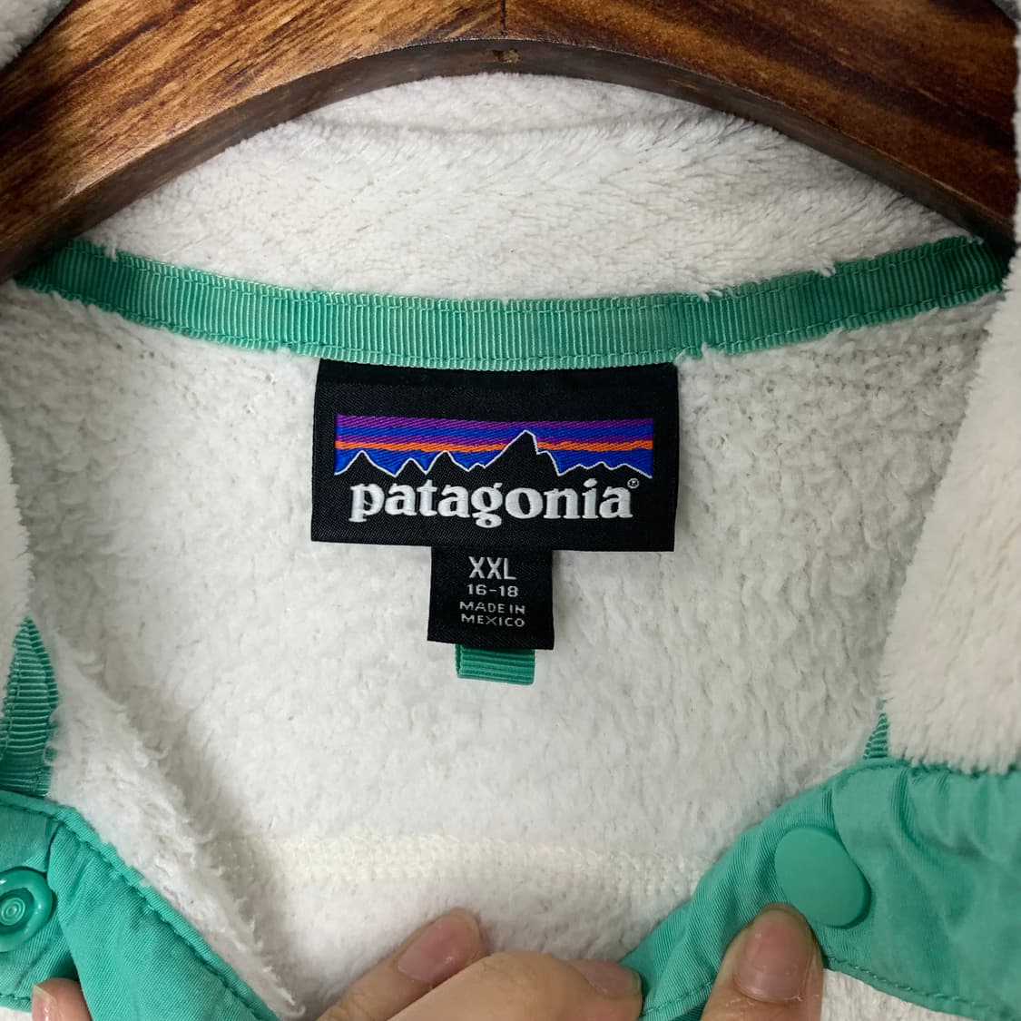 파타고니아 아이보리 신칠라 플리스 스냅티 상품이미지5