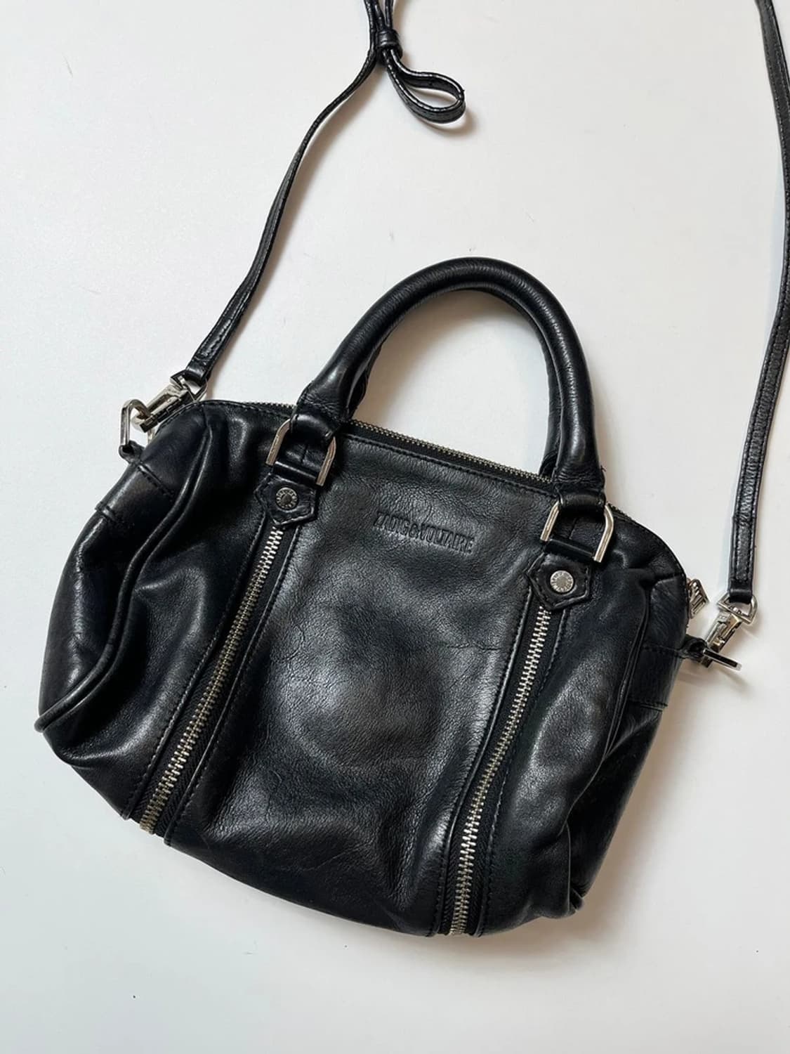 자딕앤볼테르 Y2K 그레인 가죽 써니 미니 숄더백 Q1414 상품이미지7