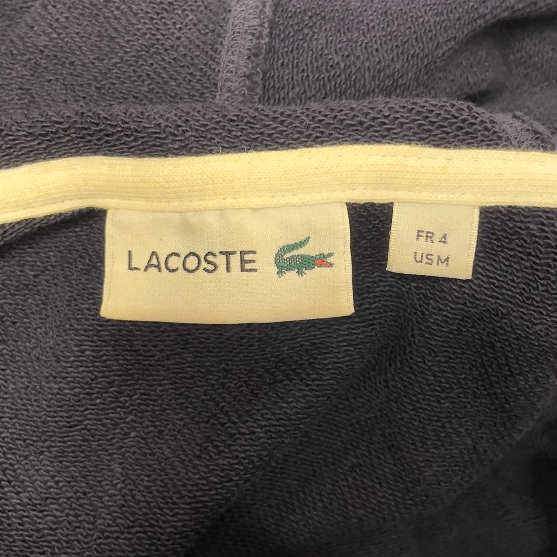 라코스테 헤비웨이트 코튼 후드 집업 자켓 상품이미지5