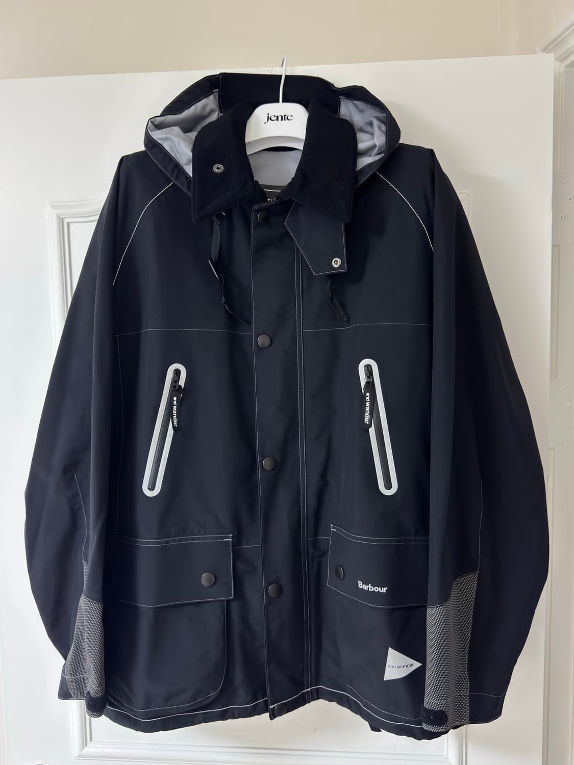 앤드원더 바버 3L 자켓 블랙 L 상품이미지6