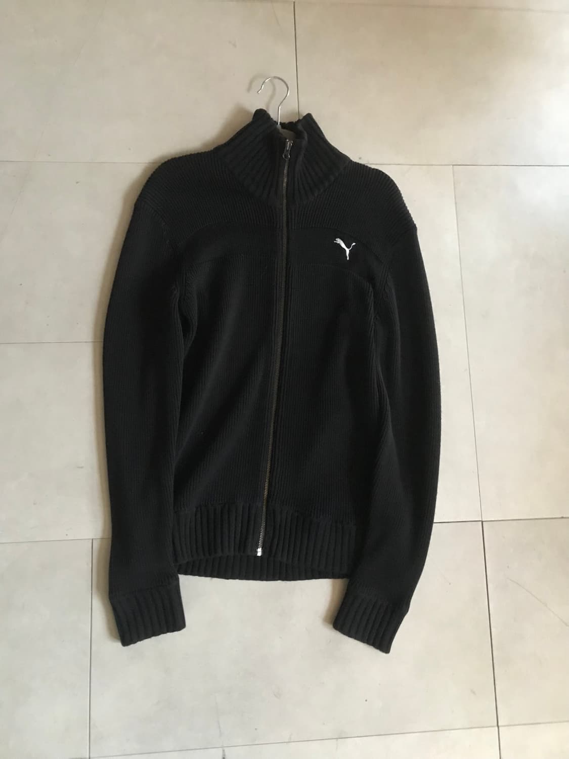푸마 블랙 하이넥 니트집업 상품이미지7