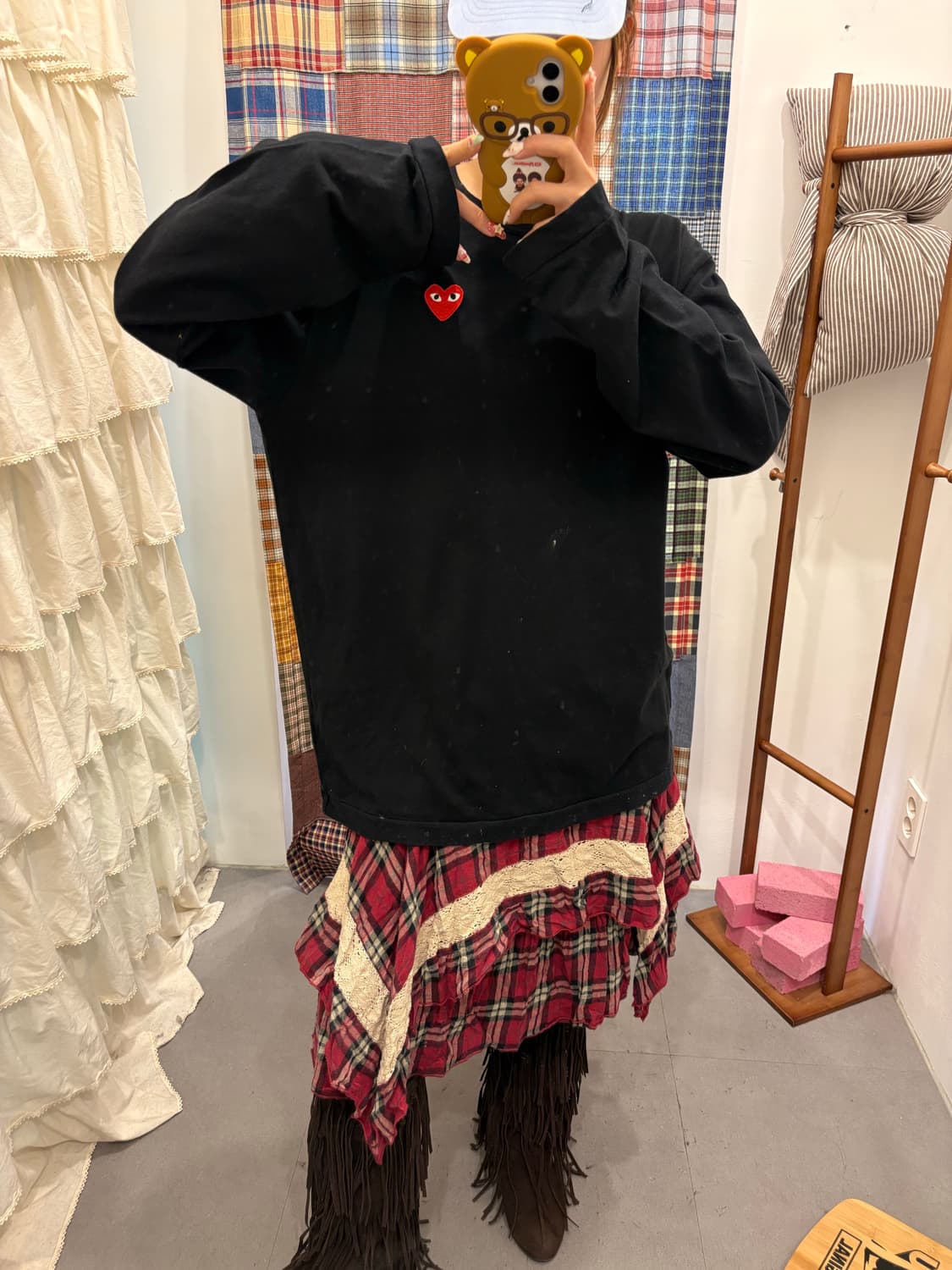  꼼데가르송 하트 롱슬리브  상품이미지3