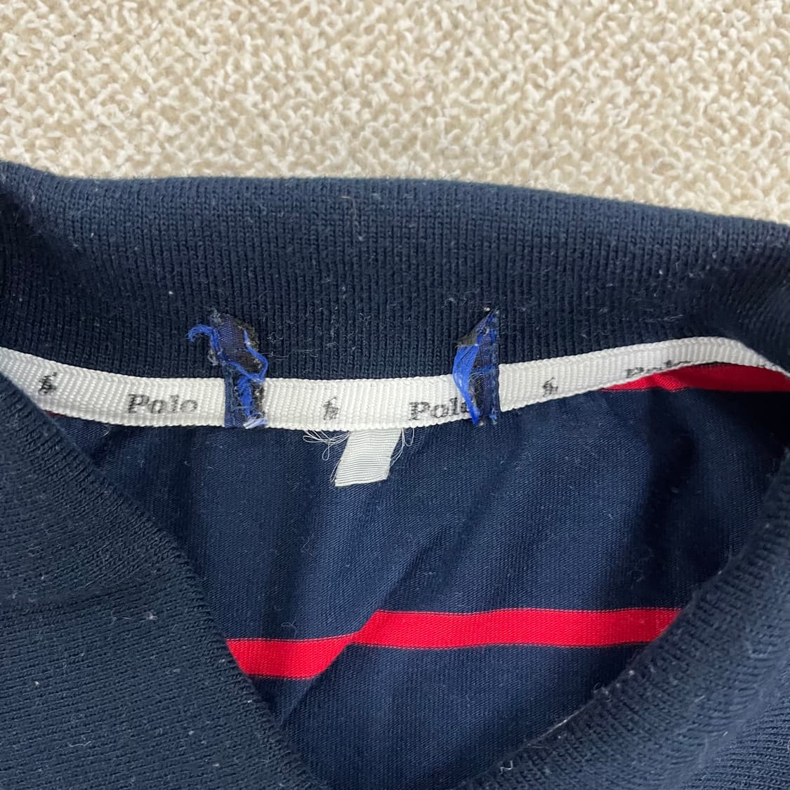 실측확인 폴로랄프로렌 반팔 카라티 0225M1 상품이미지2