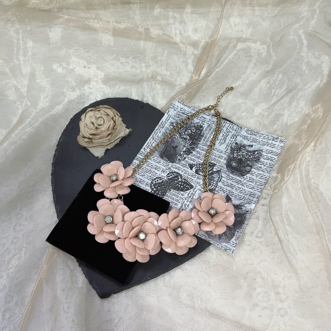 빈티지 꽃 오리엔탈 목걸이 상품이미지2