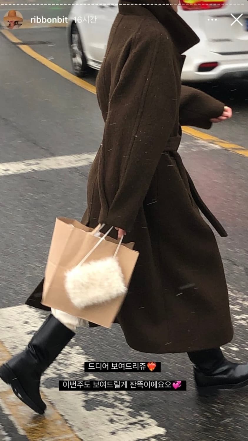 리본빛 May Alpaca Raglan Coat(브라운) 상품이미지2