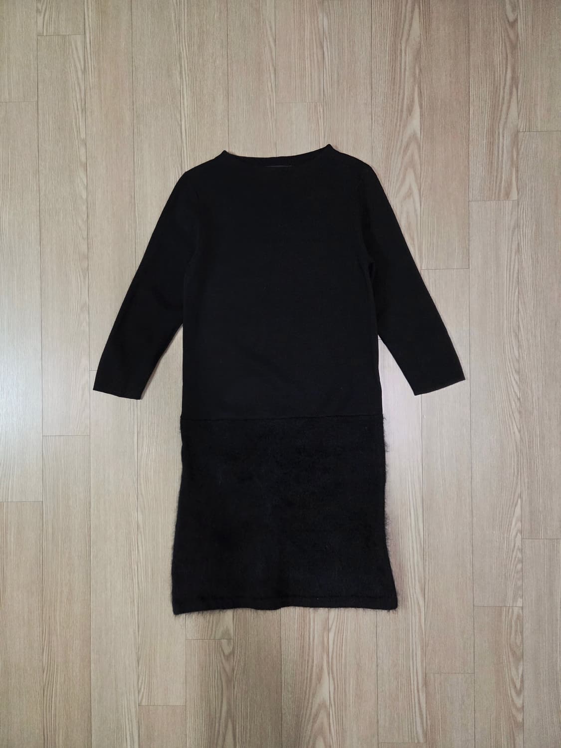 유나이티드 애로우즈 도쿄 블랙 퍼 라운드 원피스 상품이미지1