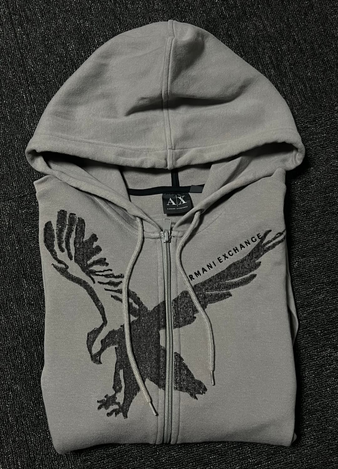 아르마니 독수리자수 후드집업 상품이미지3