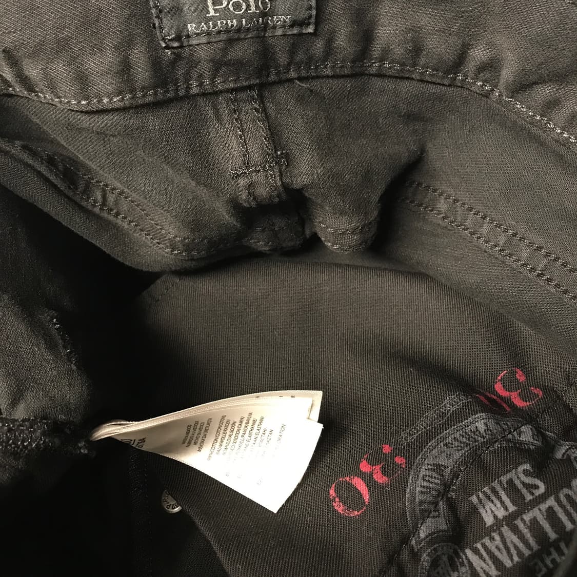 폴로 랄프로렌 코튼 팬츠 블랙 30/30 상품이미지7