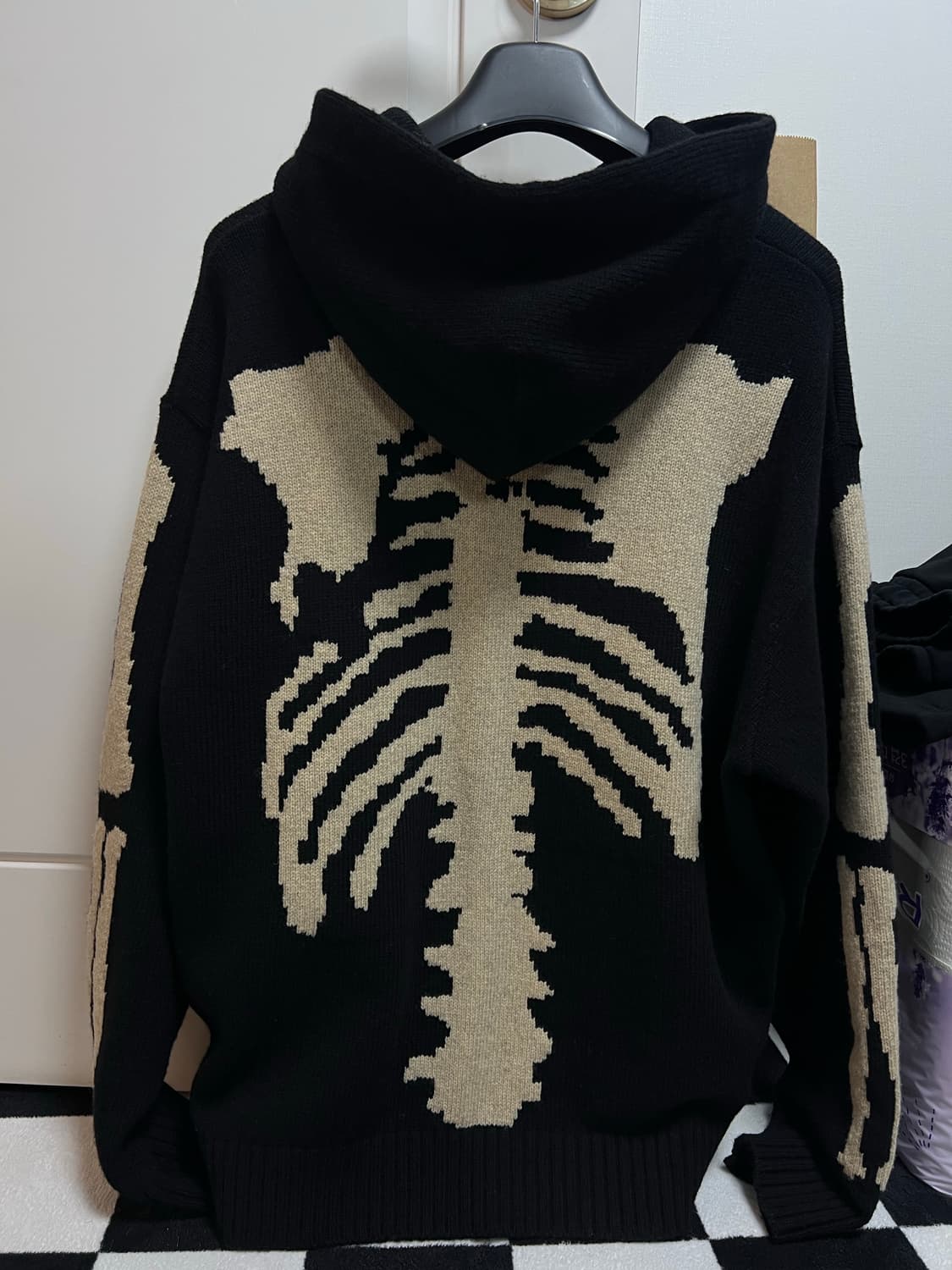 캐피탈 5G 울 본 후드 스웨터 블랙 상품이미지1