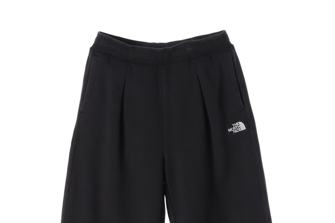 노스페이스 화이트 자수 로고 턱 와이드 스웨트 팬츠 65 상품이미지3