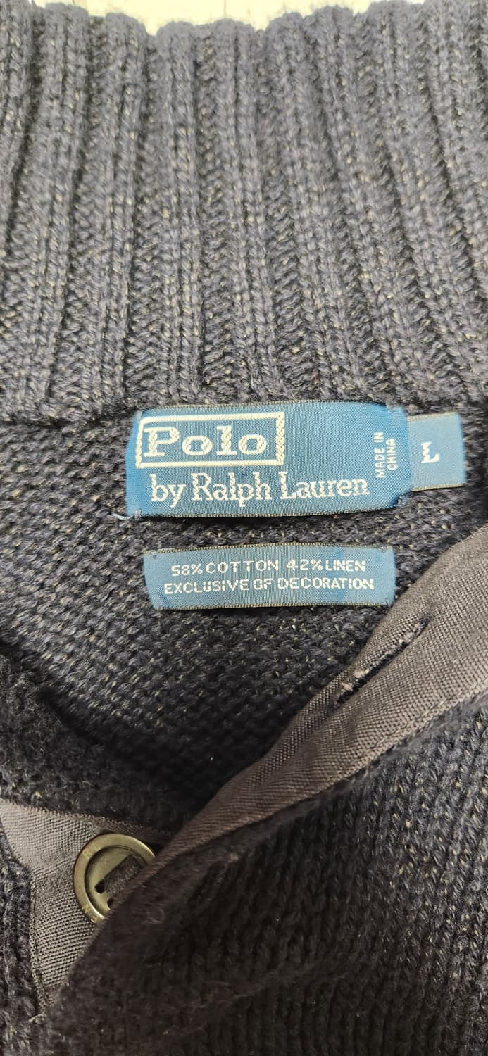 폴로 빈티지 성조기 버튼플라이 니트 상품이미지2