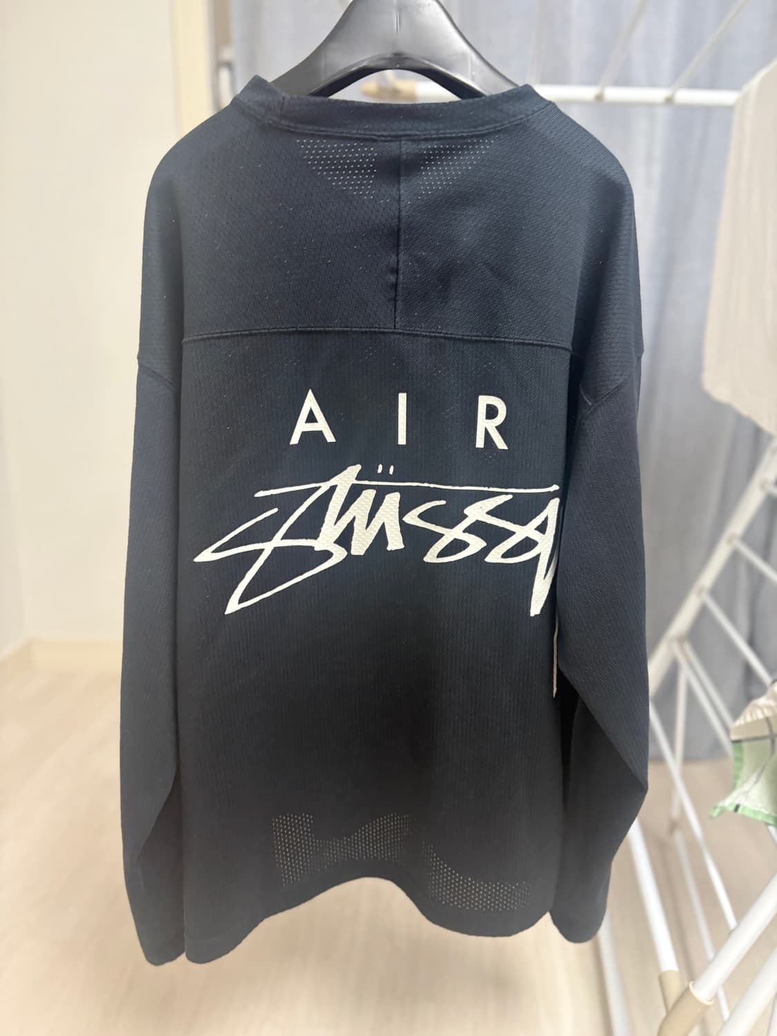 나이키 x 스투시 롱슬리브 탑 블랙 M 상품이미지3