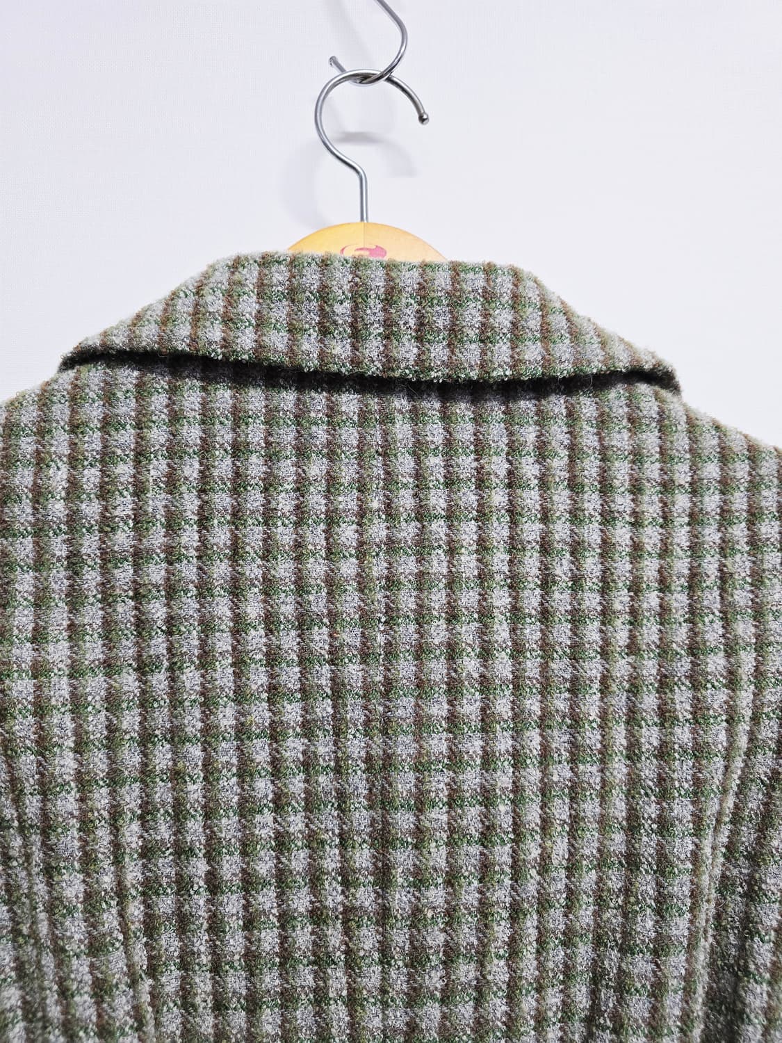 신장경 트위드 체크 패턴 여성 자켓 상품이미지6