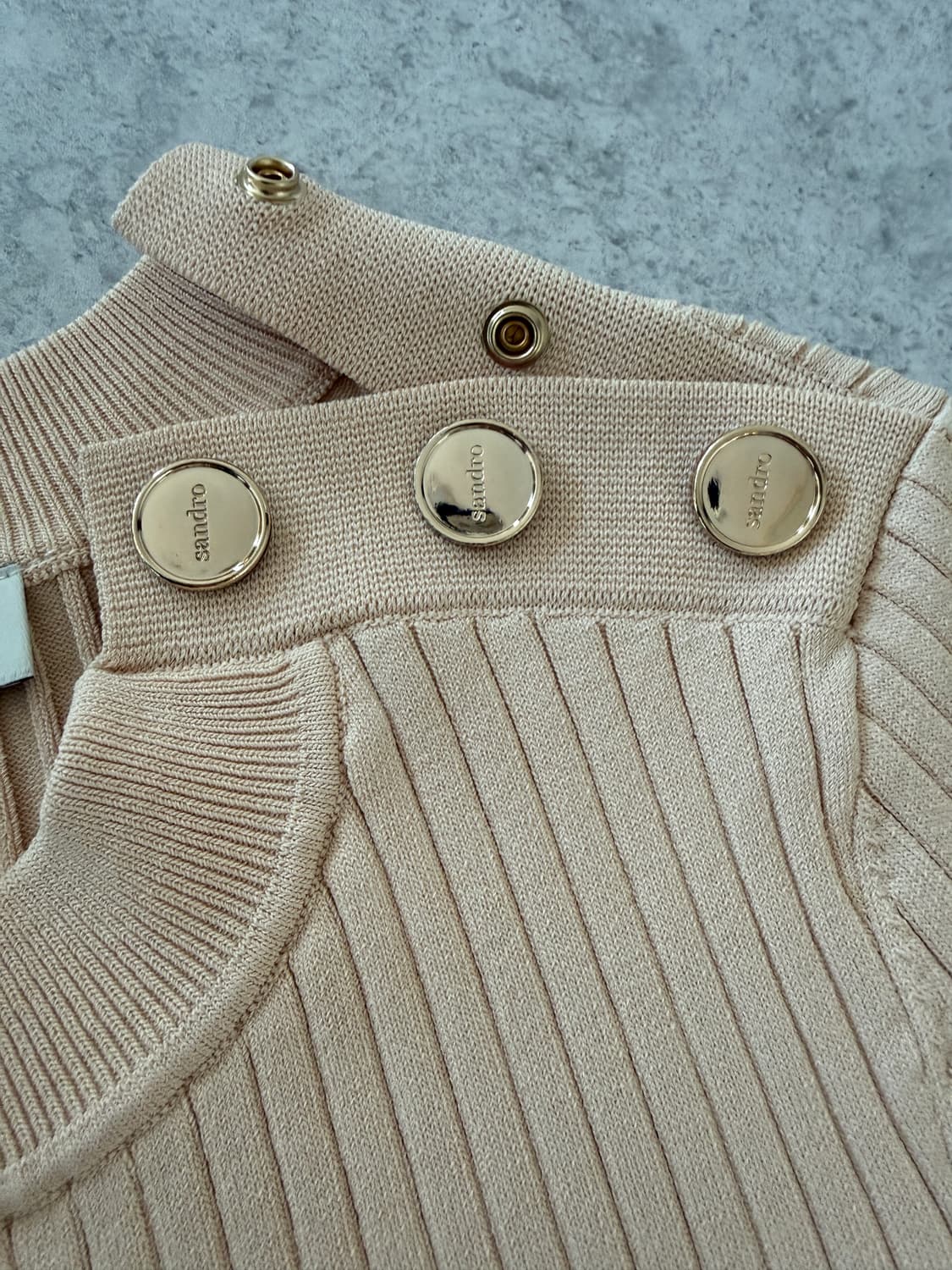 산드로 골지 니트 원피스 상품이미지6