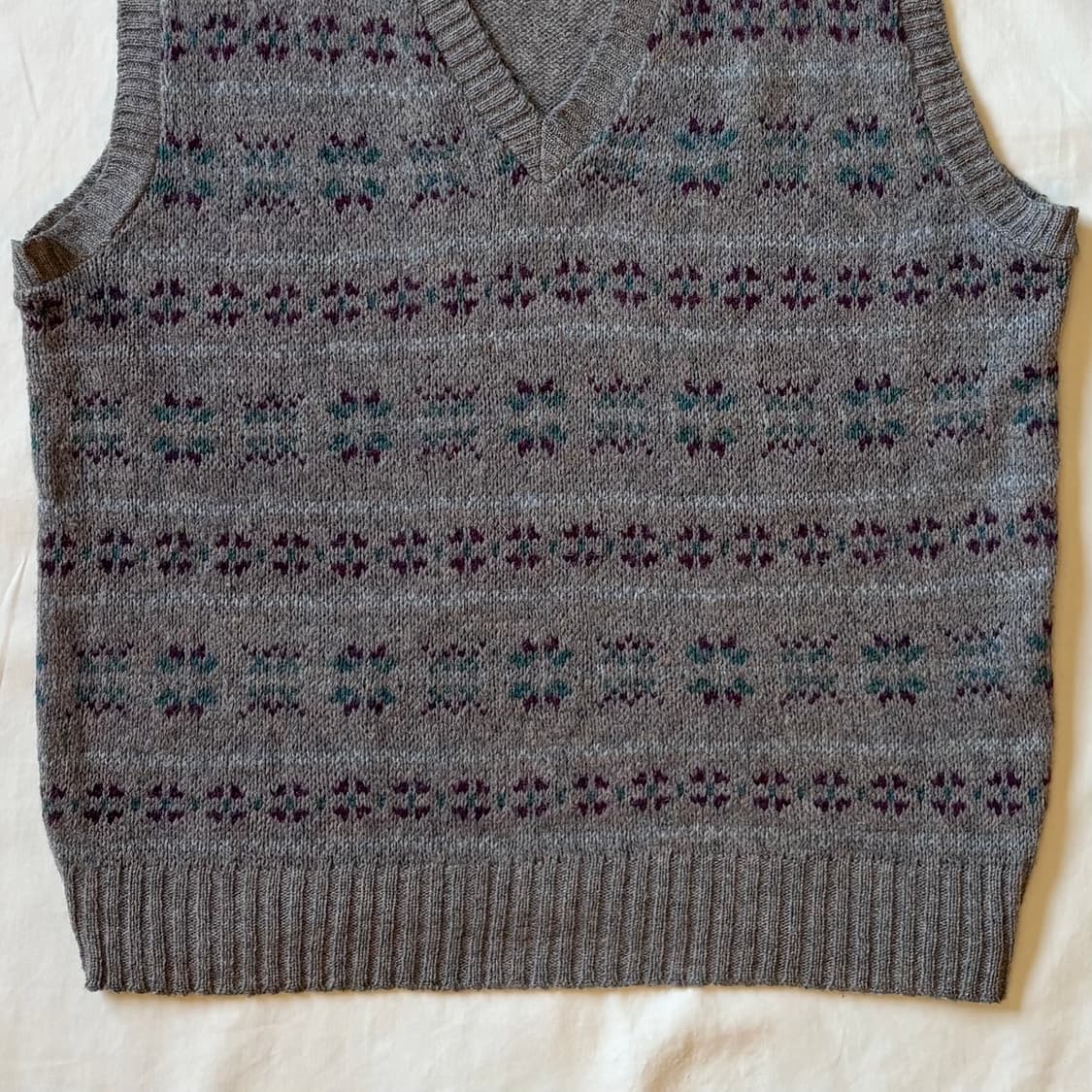 [107-110] 80s USA 페어아일 셰틀랜드 울 니트 베스트 상품이미지5