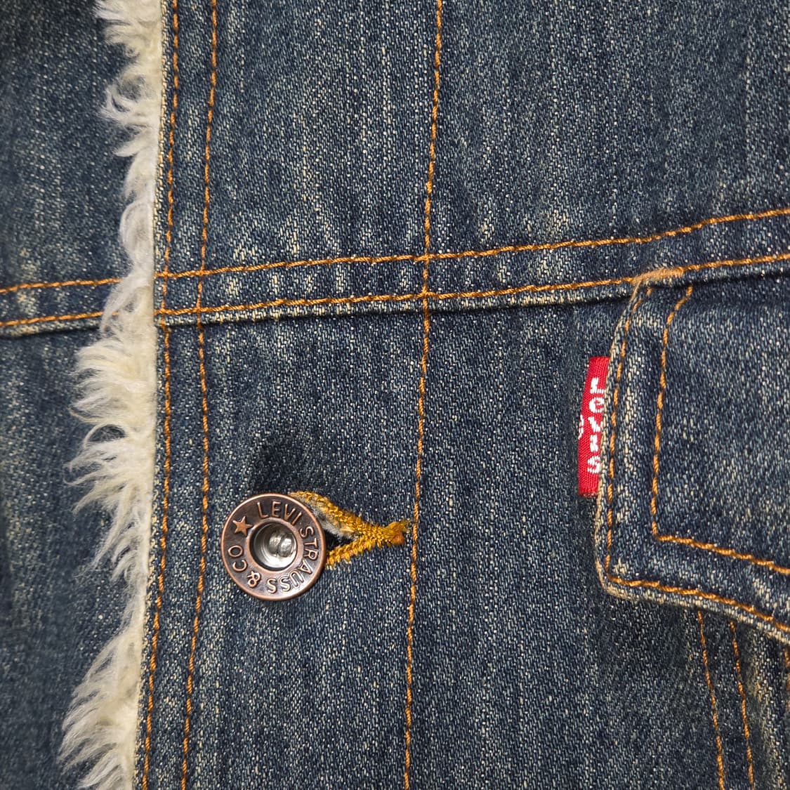 리바이스 빈티지 워싱 쉐르파 데님 자켓 상품이미지5