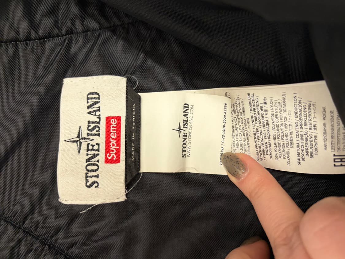 슈프림x스톤아일랜드 페인티드 카모 나일론 숄더백 슬링백 상품이미지3