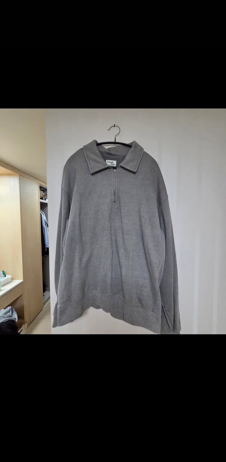 러프사이드 하프집업 맨투맨 그레이 2 상품이미지3