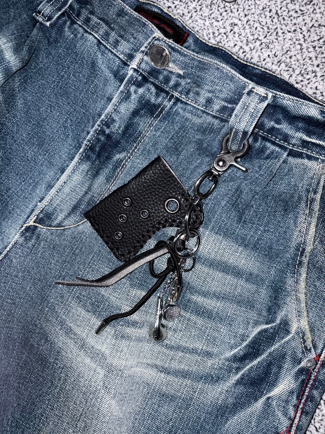 빈티지 이어폰 키링 상품이미지1