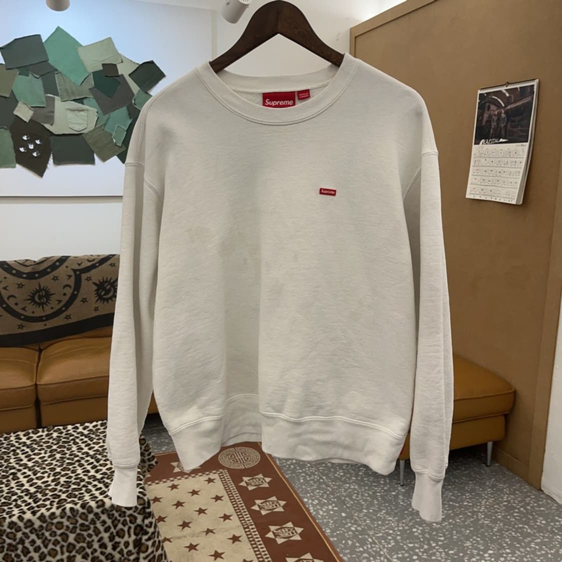 슈프림 모던 캐주얼 빈티지 스몰로고 맨투맨 S C09710 상품이미지3