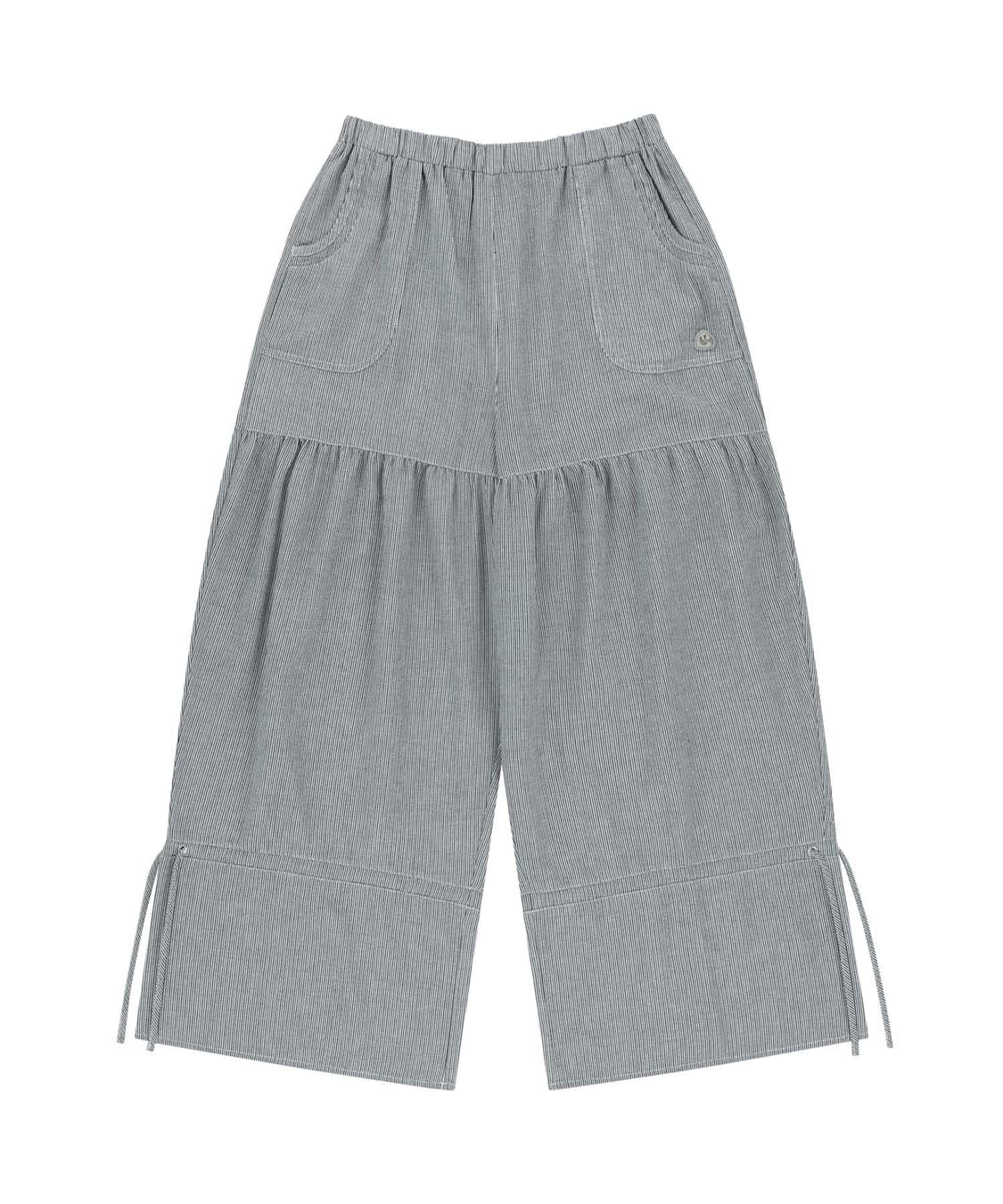 코이세이오 SHIRRING ROUGH PANTS STRIPE 상품이미지1