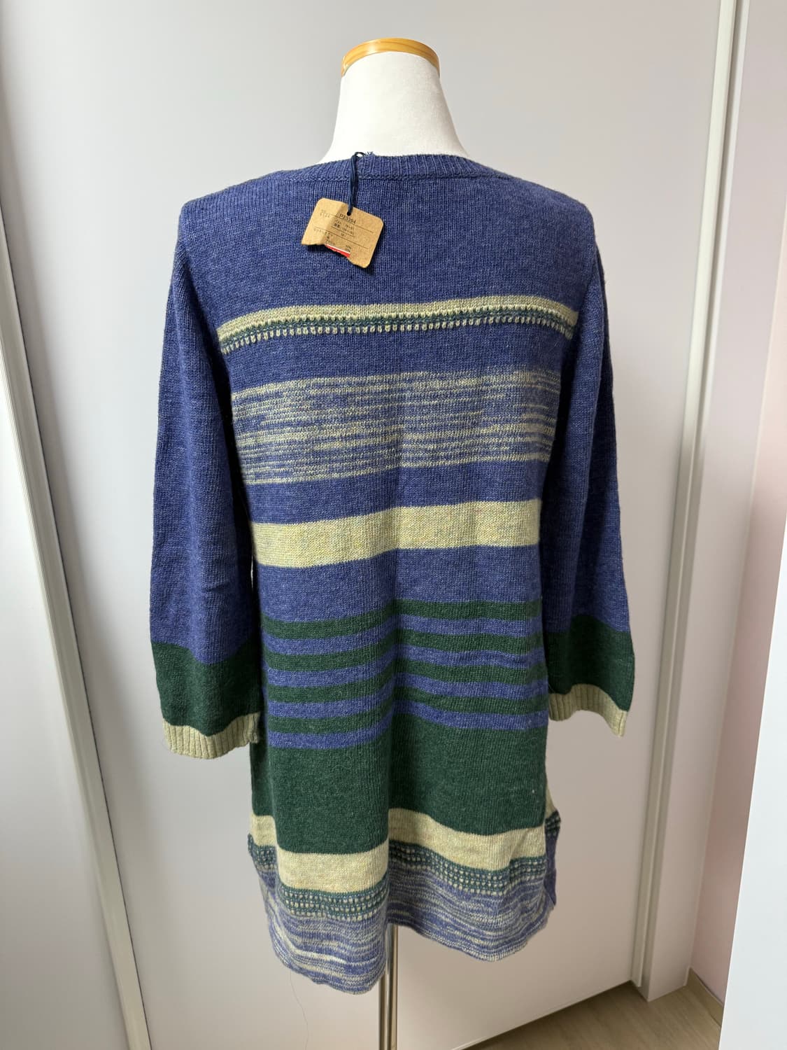 빈티지 스트라이프 포켓 니트 원피스 상품이미지3