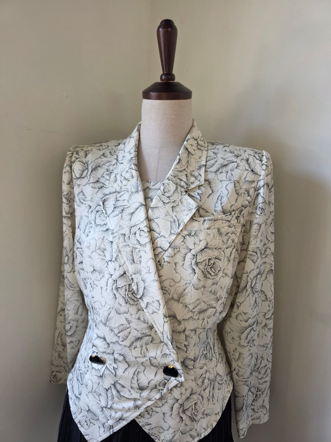 플라워 패턴 여성 블라 자켓 상품이미지1