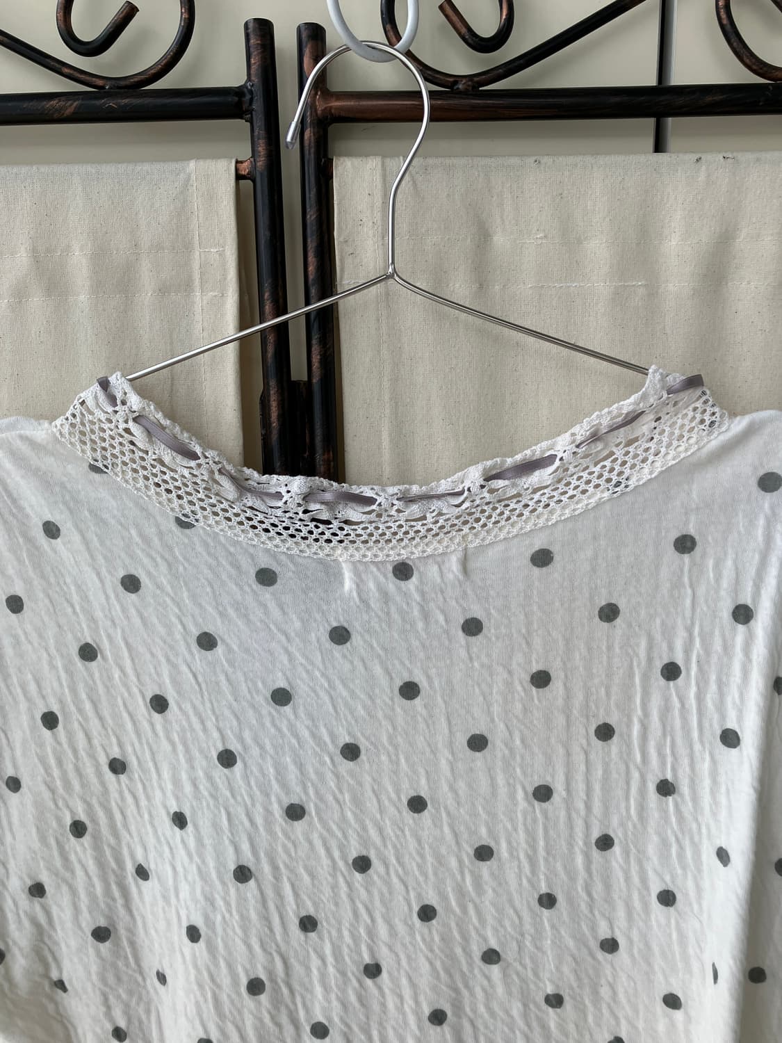 puff dot crochet blouse 상품이미지7