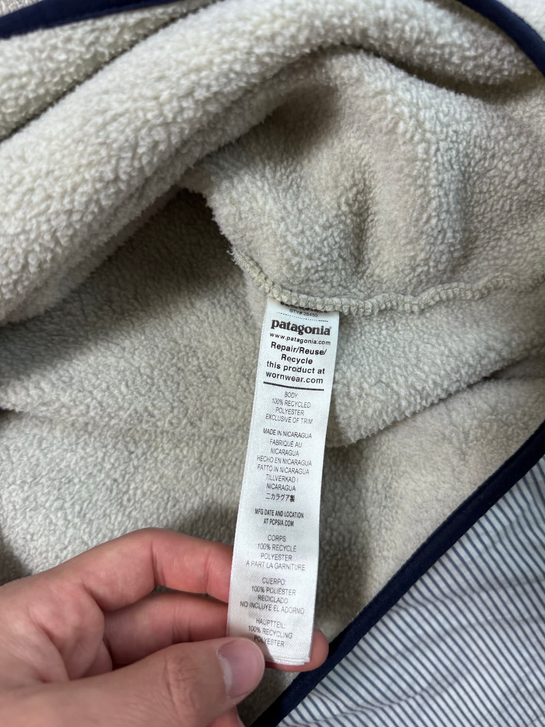 (SS급) 파타고니아 신칠라 헤비웨이트 스냅티 플리스 풀오버 오트밀 S 상품이미지10