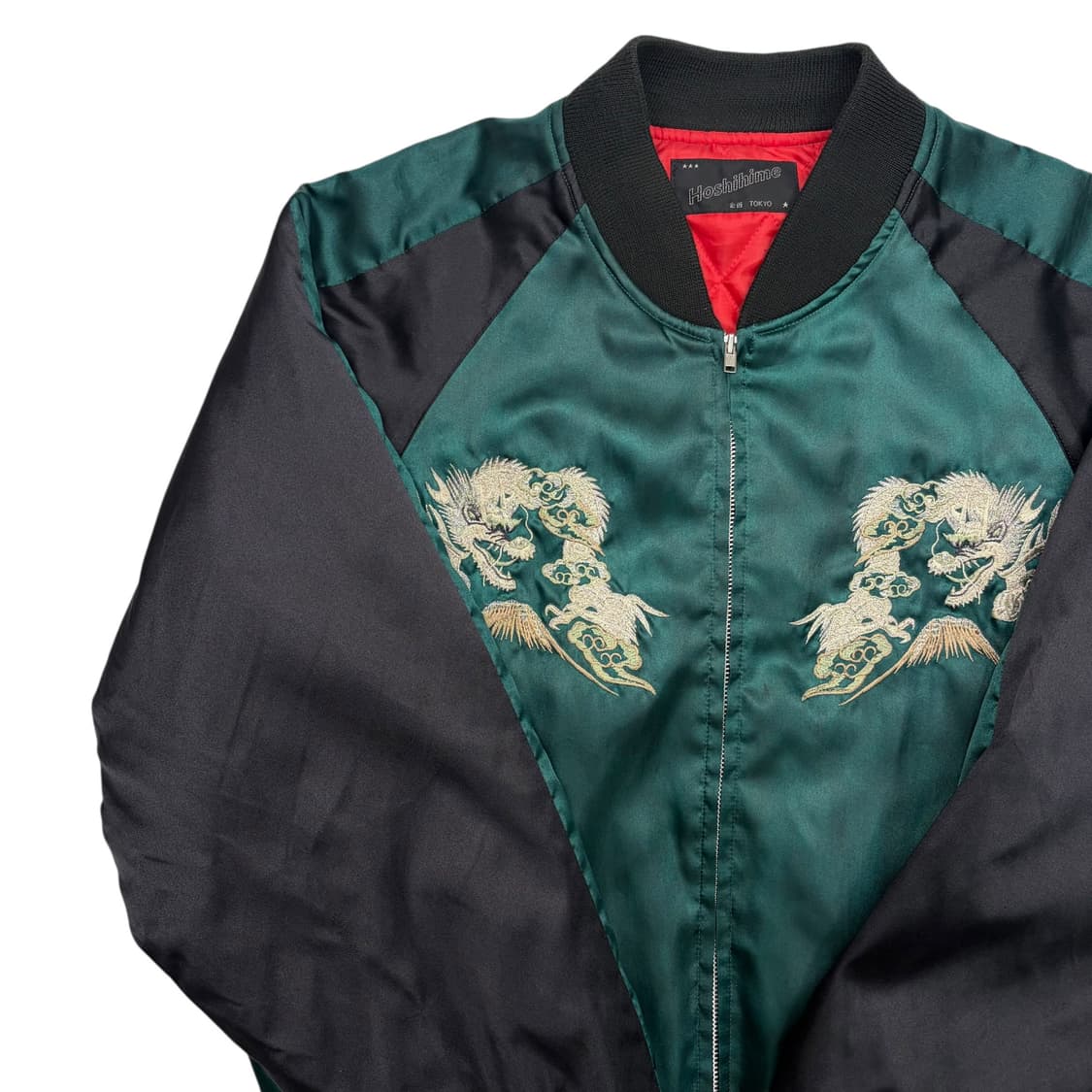 호시히메 후지산 용 자수 스카잔 자켓 M 상품이미지2