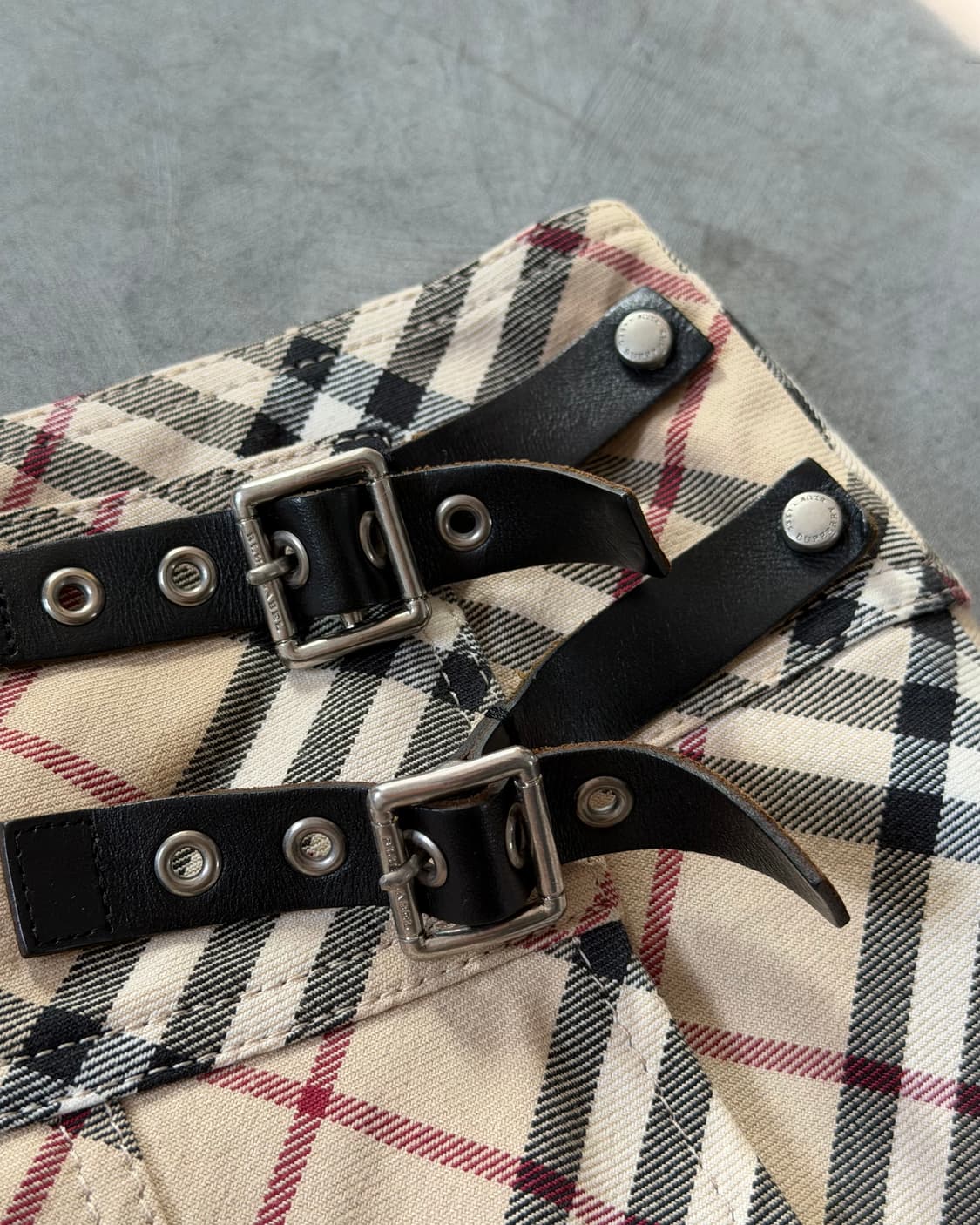 Burberry 버버리 블루라벨 노바체크 벨티드 플리츠 스커트 상품이미지8