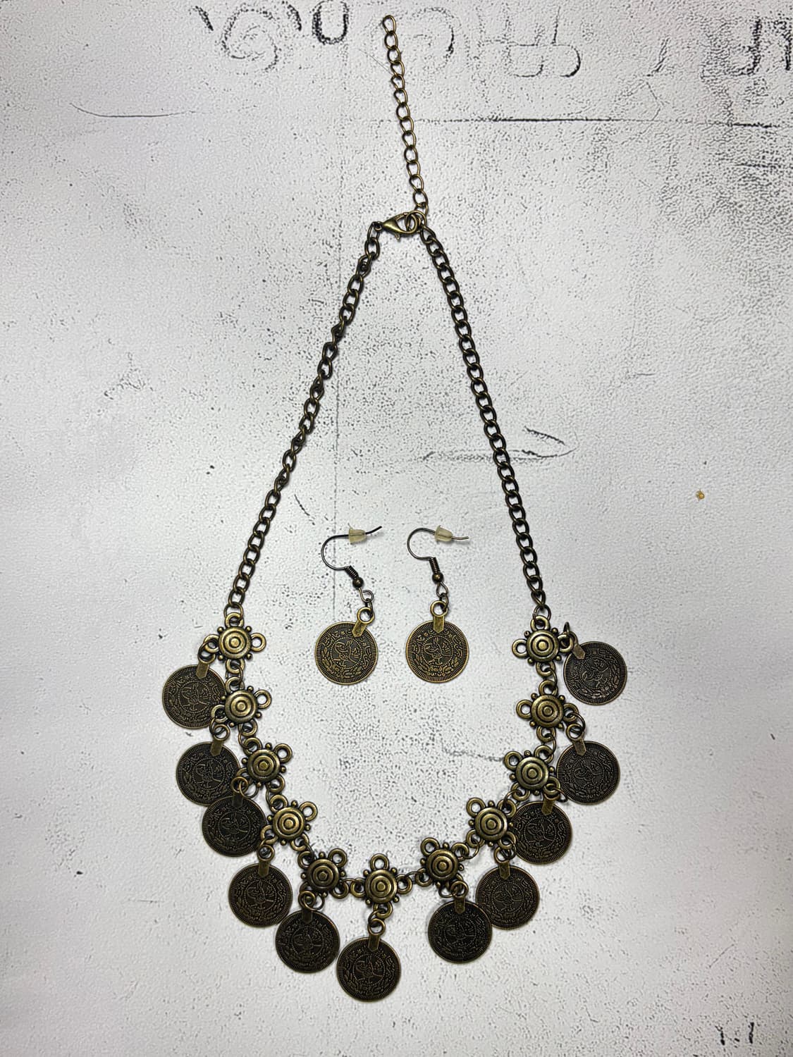 Nomad coin necklace & earring set 상품이미지1