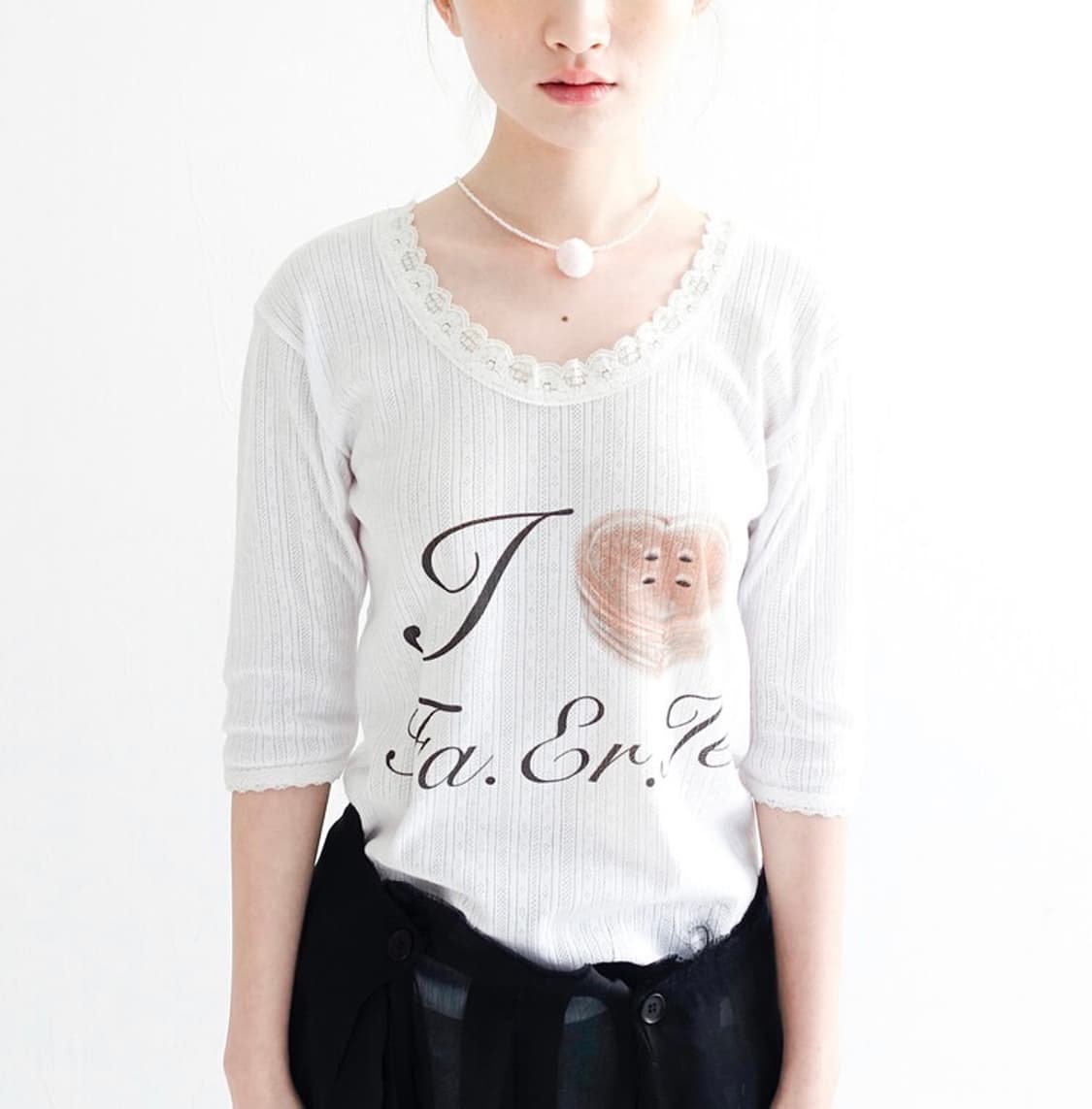 샵페어리 레이스 티셔츠 상품이미지1