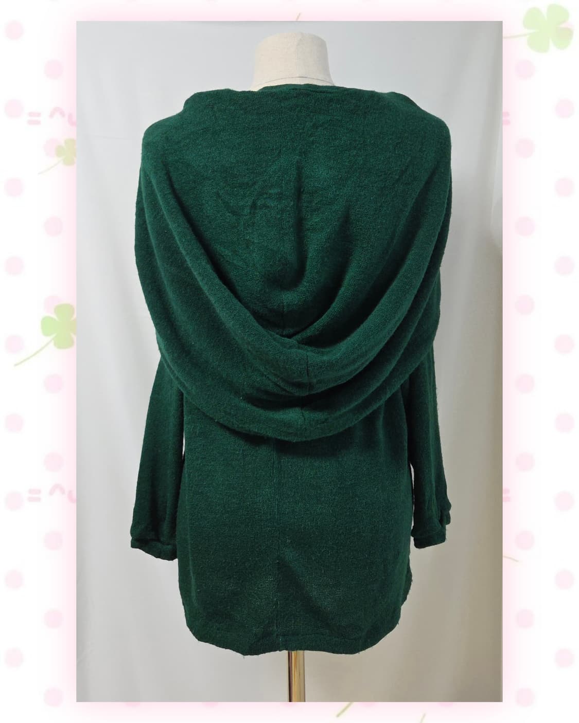 초록 하구미 모리 단추 가디건 상품이미지4