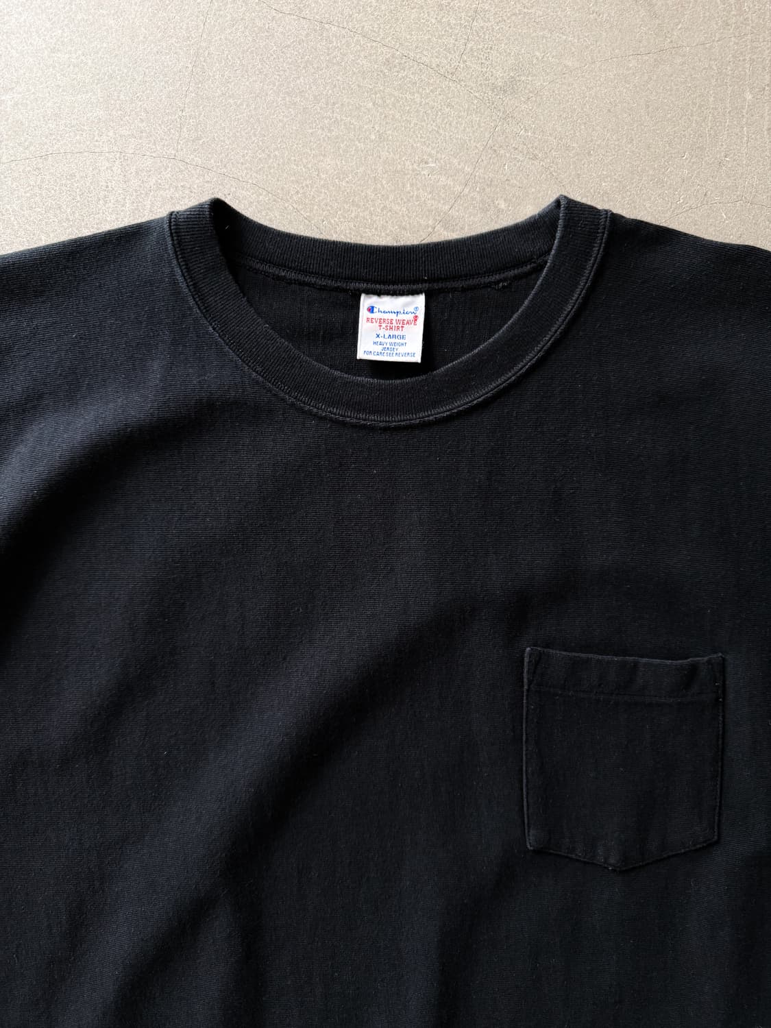 Champion Reverse Weave Black T-shirt 상품이미지3